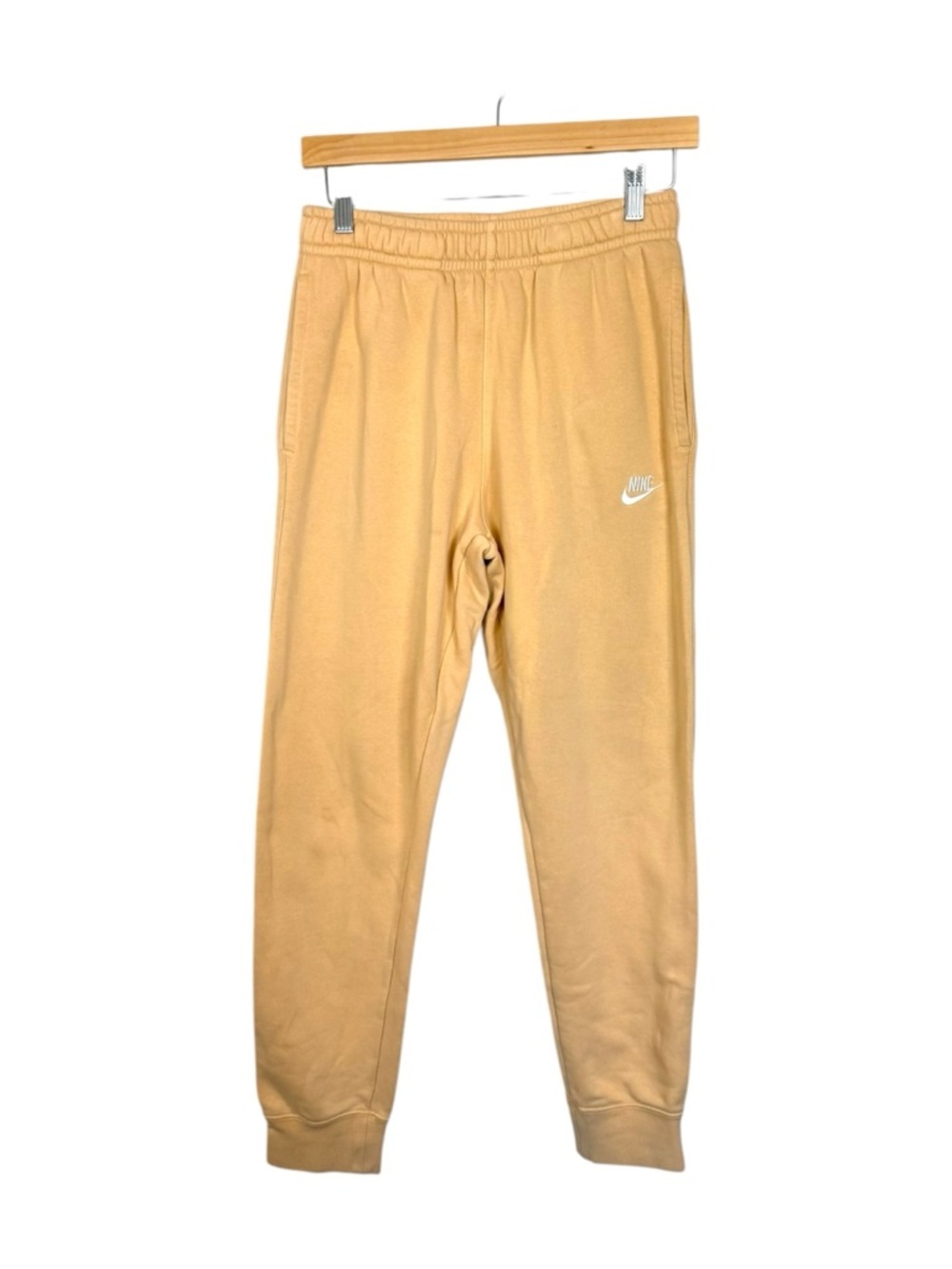 Nike Peach Club Fleece Jogger Sweatpants Swoosh Logo Size S